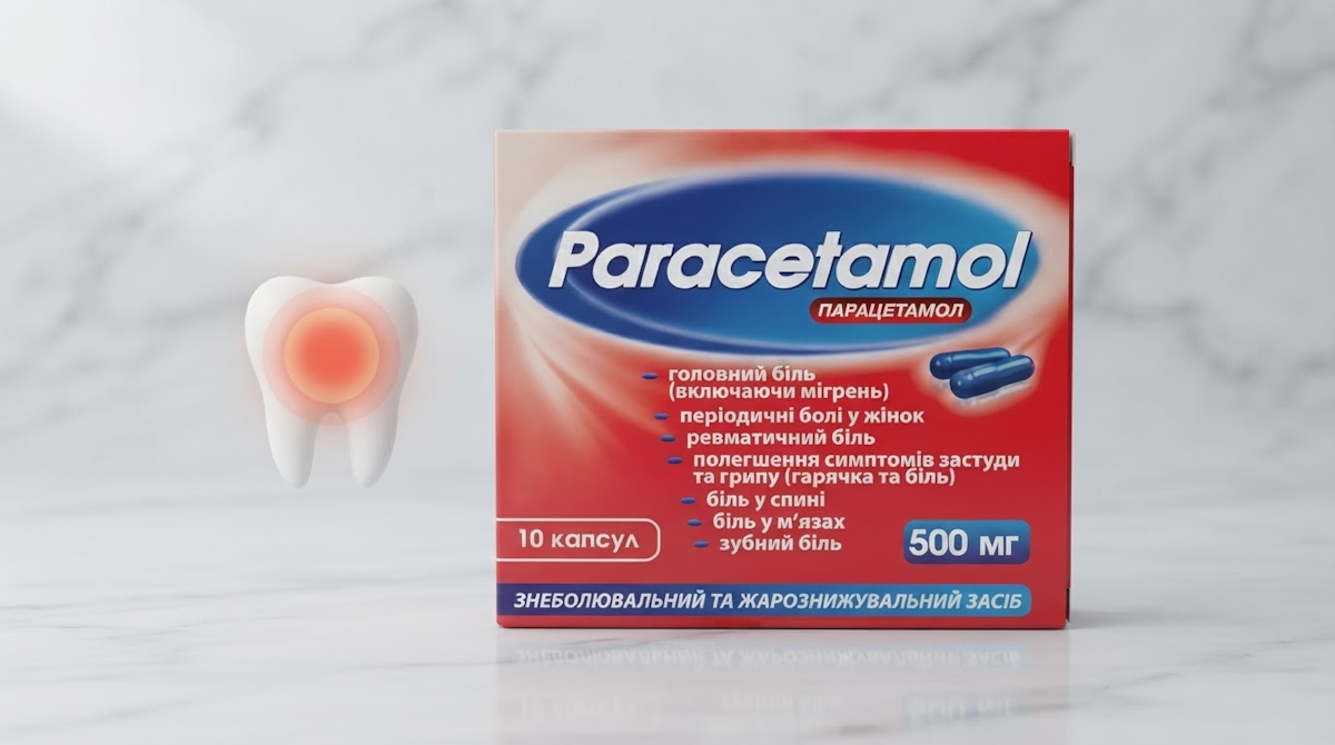 Парацетамол від зубного болю